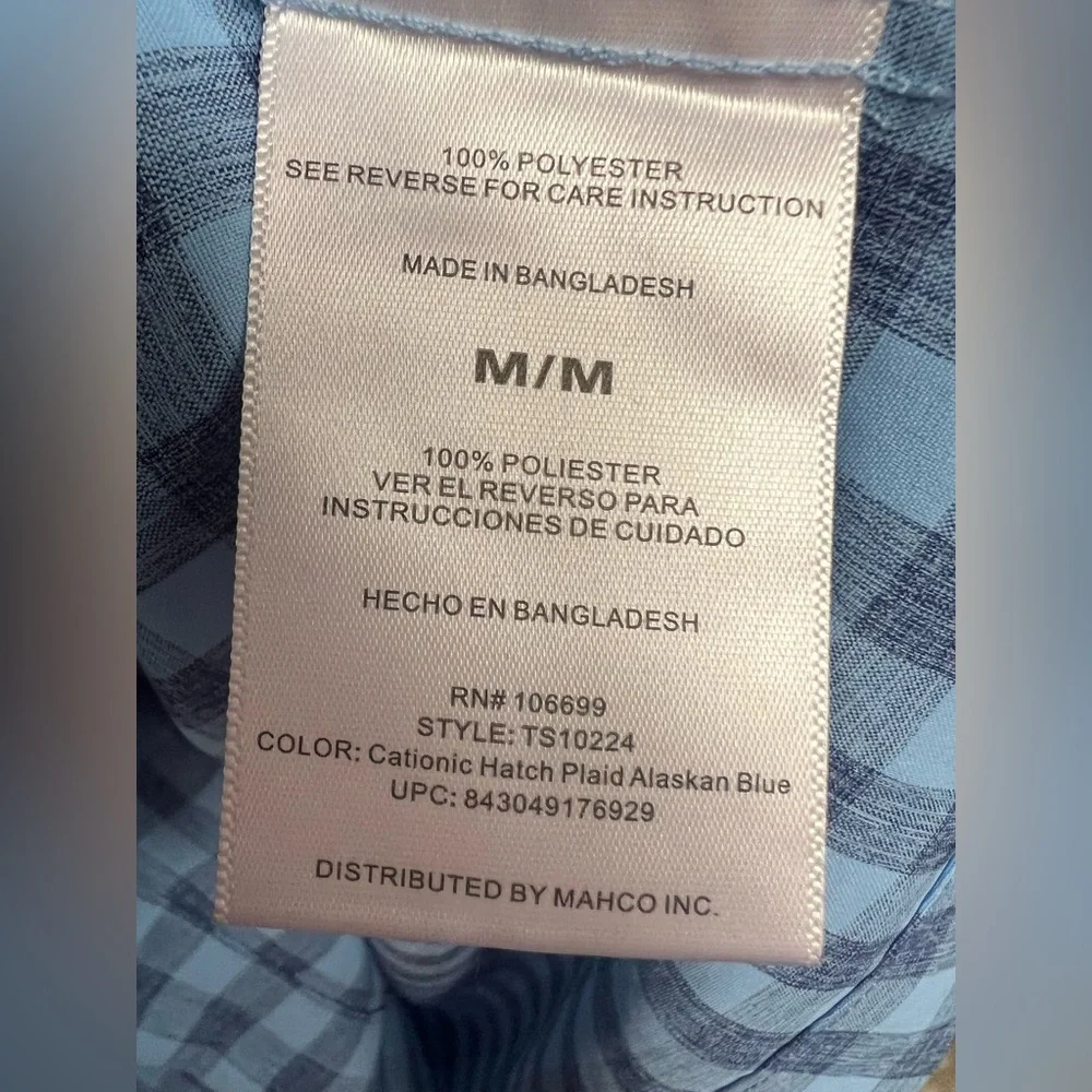 Habit- Mens Medium, Full Button, Blue,‎ Pre-Owned